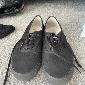 Vans Authentic Shoe - all black, men's size 11